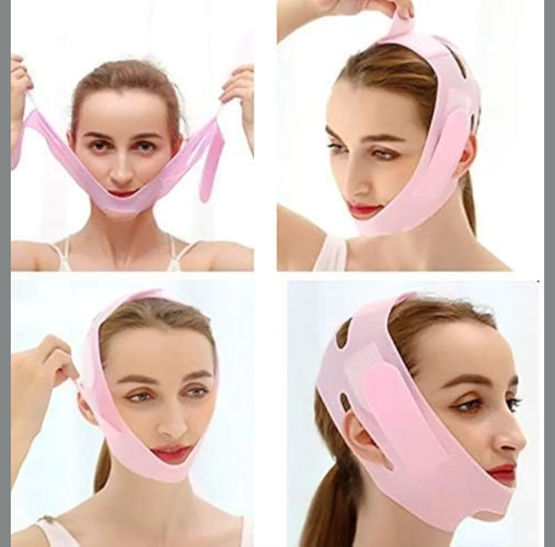 V-Face Slimming Mask | Adjustable Chin & Jawline Support Band for Men & Women