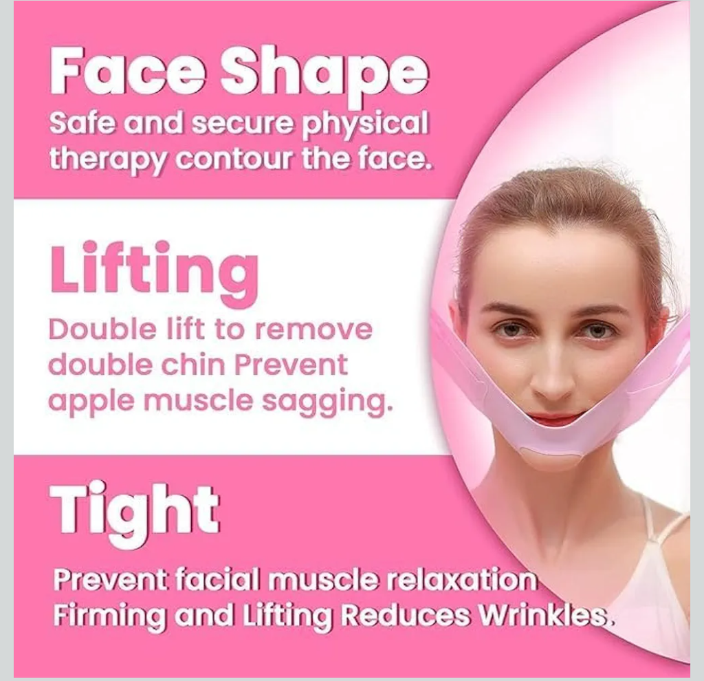 V-Face Slimming Mask | Adjustable Chin & Jawline Support Band for Men & Women