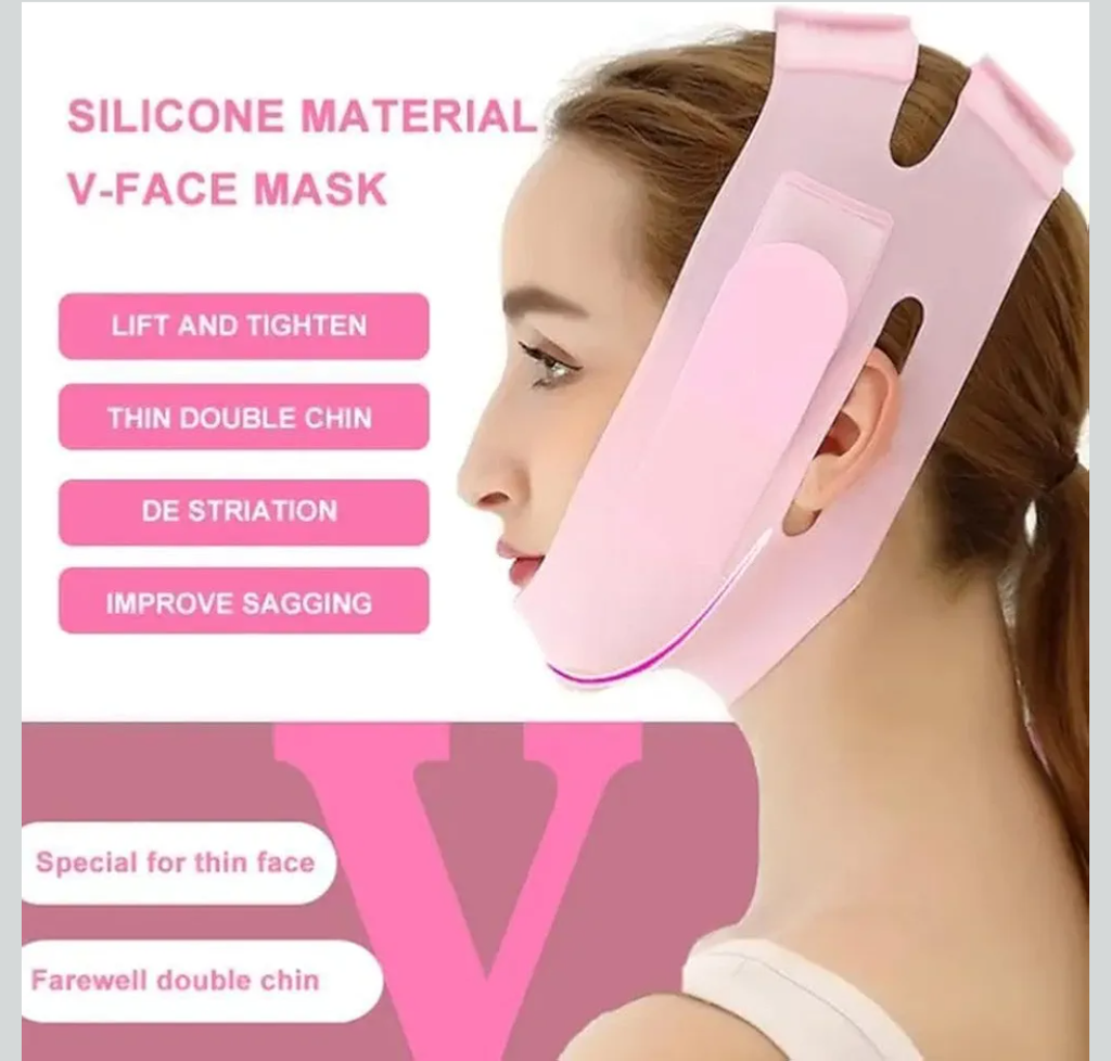 V-Face Slimming Mask | Adjustable Chin & Jawline Support Band for Men & Women